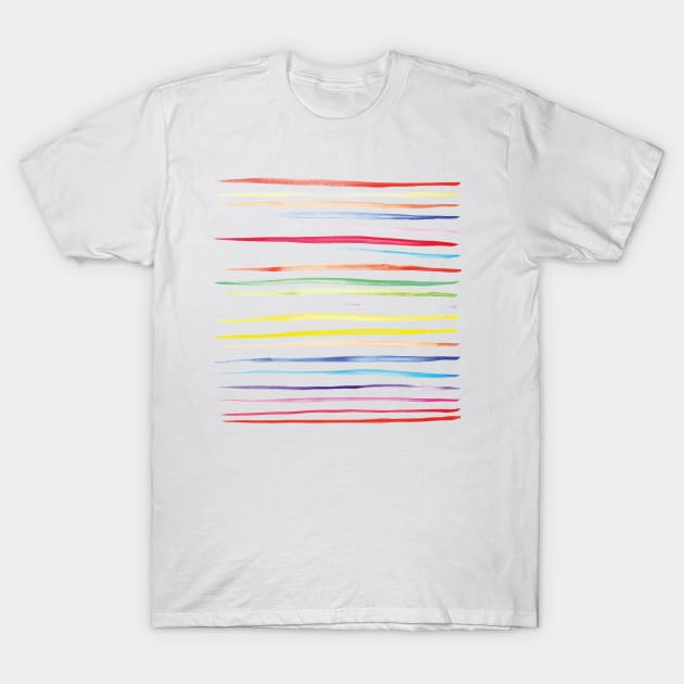 Modern Rainbow T-Shirt by NJORDUR